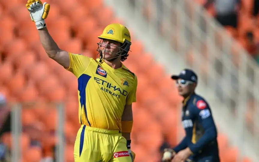 Dewald Brevis for CSK [Source: AFP Media]
