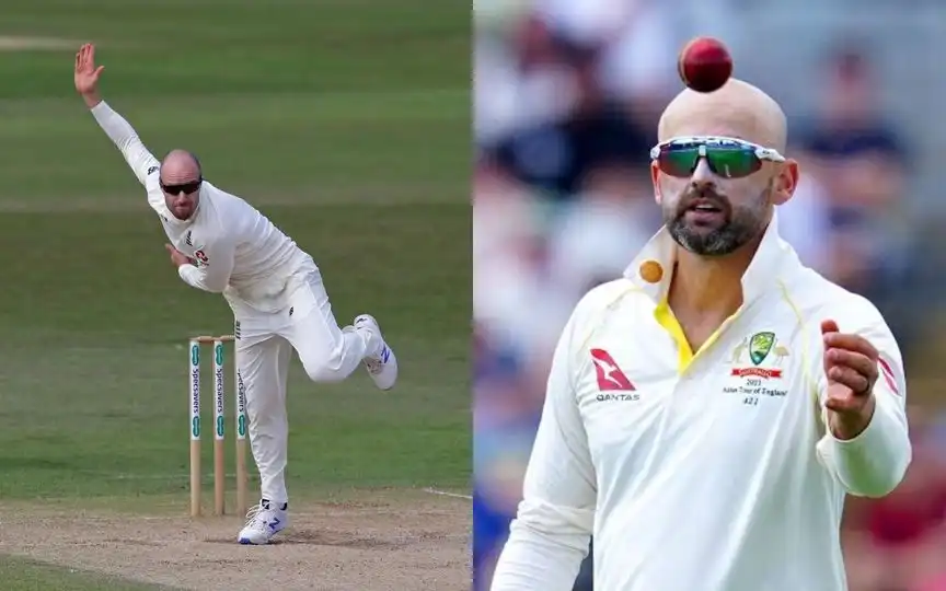 Nathan Lyon Backs Jack Leach (Source: @SomersetCCC/x.com, @SernineBabylone/x.com)