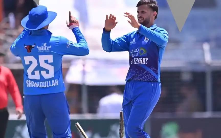 Azmatullah Omarzai stars in the final [Source: @acbextra/X.com]