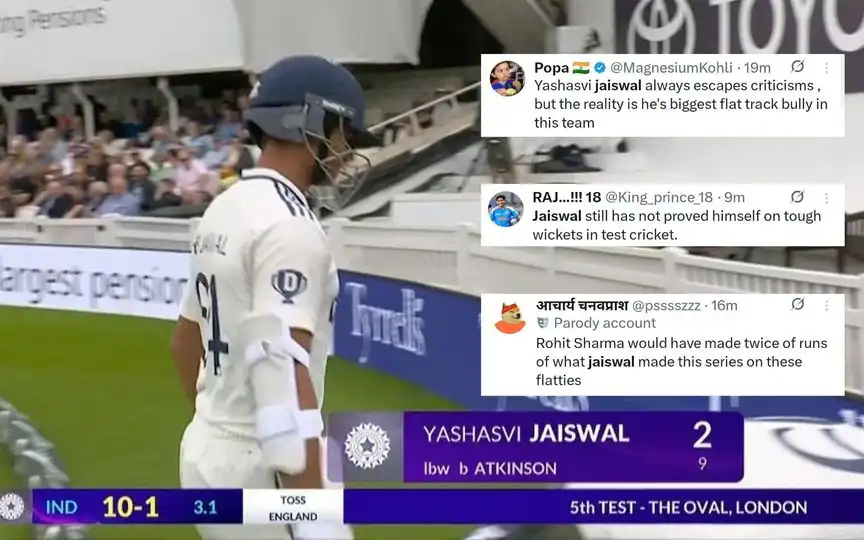 "Flat Track Bully": Jaiswal Faces Online Heat After Flop Show In India vs England 5th Test