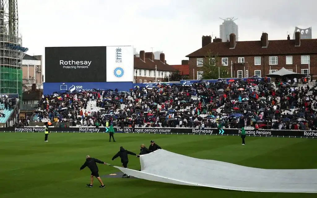 Rain interrupted the 5th Test between IND vs ENG [Source: @englandcricket/X]