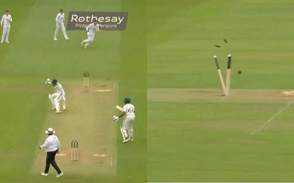 Gill was run out in a disastrous fashion [Source: @englandcricket/X]