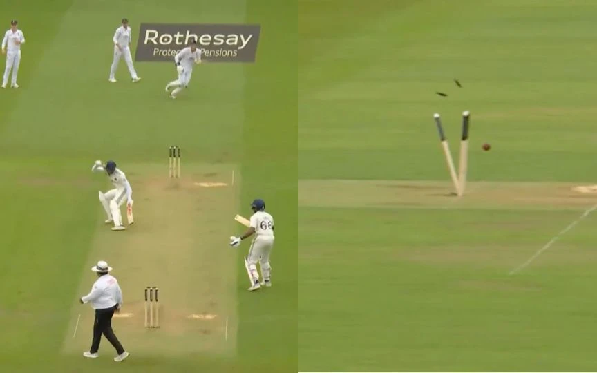 Gill was run out in a disastrous fashion [Source: @englandcricket/X]