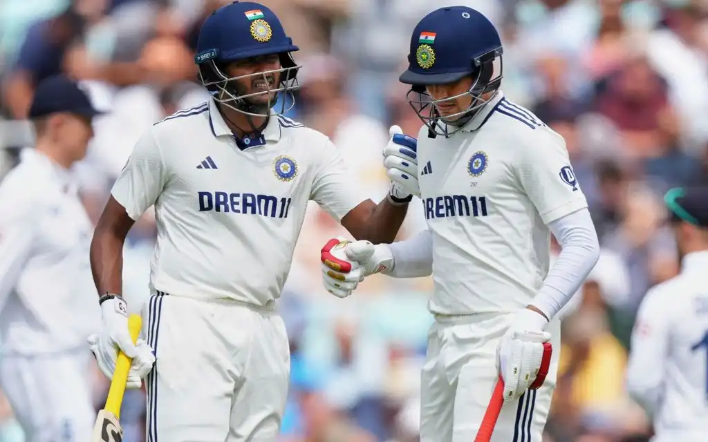 Shubman Gill and Sai Sudharsan at Oval (Source: AP Photos)