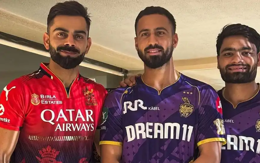 Virat Kohli, Ramandeep Singh and Rinku Singh [Source: @Jay_Cricket12/x.com]
