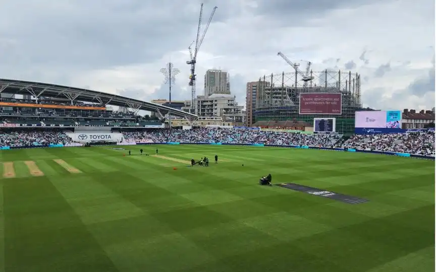 Rain played spoilsport at Oval on day 1 [Source: @BCCI/X]