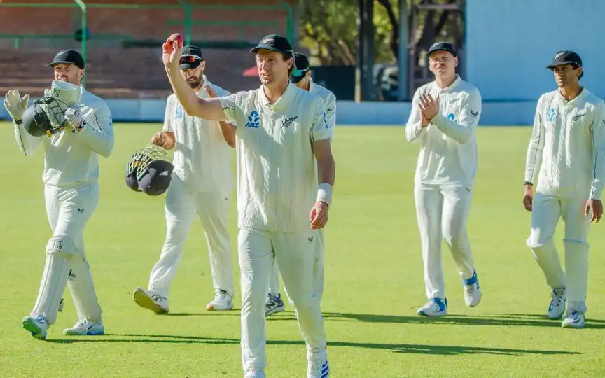 Matt Henry celebrating his six-fer against Zimbabwe [Source: @BLACKCAPS/x]