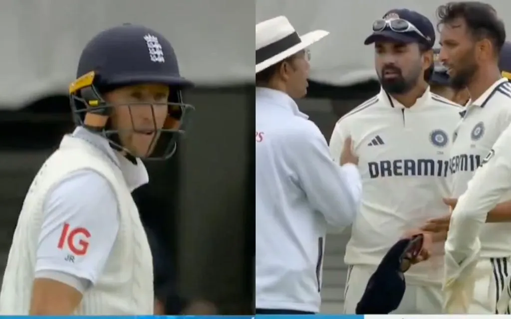 Joe Root Fight - (Source : @ScreenGrab/X.com)