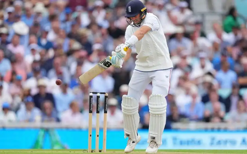 Joe Root against India in Oval Test (Source: AP Photos)