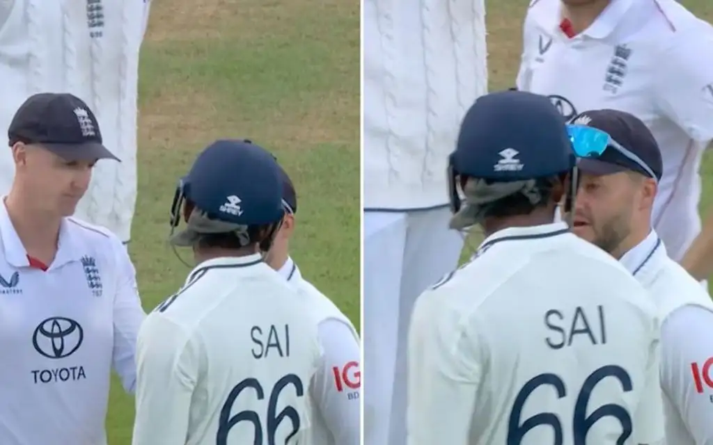 Sai Sudharsan Fight - (Source: @ScreenGrab/X.com)