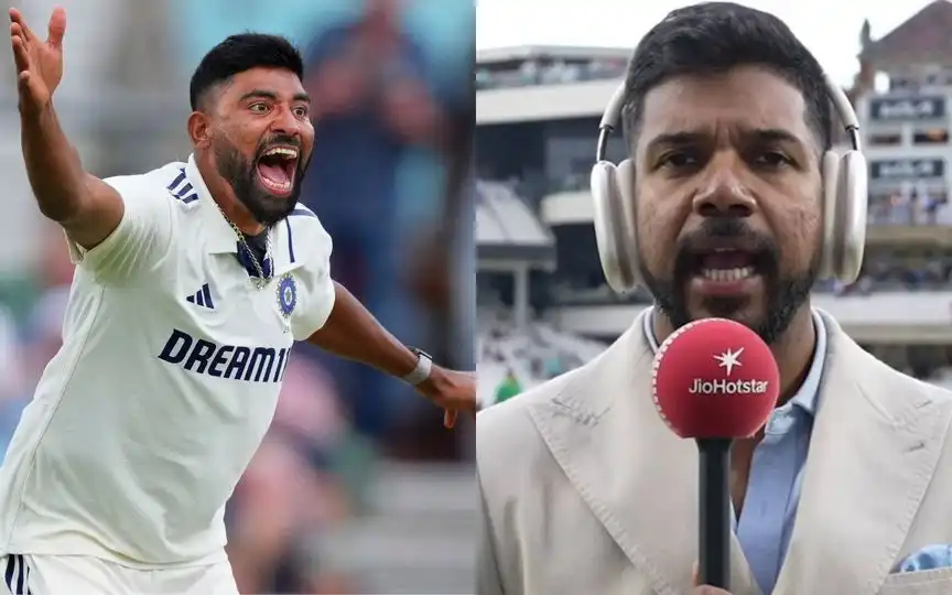Varun Aaron defines Mohammed Siraj's herocics at Oval [Source: @Crick_logist, @StarSportsIndia/X.com]