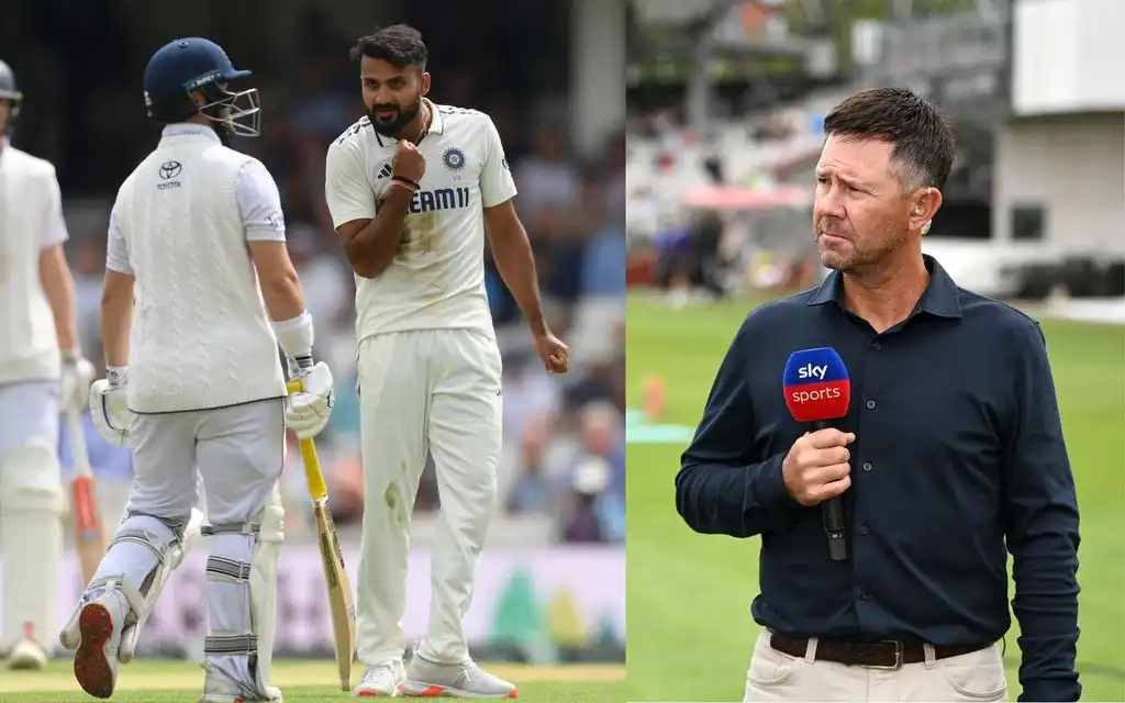 Ben Duckett, Akash Deep and Ricky Ponting (Source: @englandcricket, @ICC/X.com)