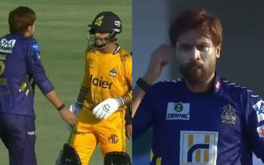 When Amir clashed with Saim Ayub In PSL [Source: @PSL/X.com]