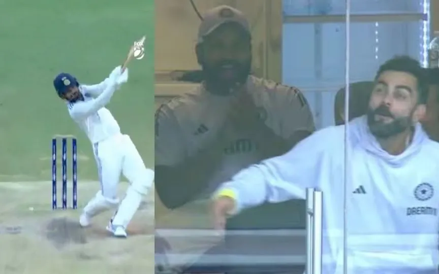Akash Deep Powerhitting in BGT - (Source: @ScreenGrab/X.com)