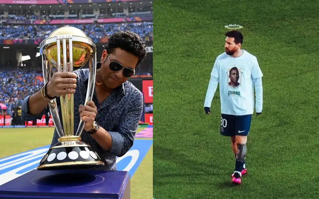 Sachin Tendulkar and Lionel messi - (Source :@Johns/X.com)