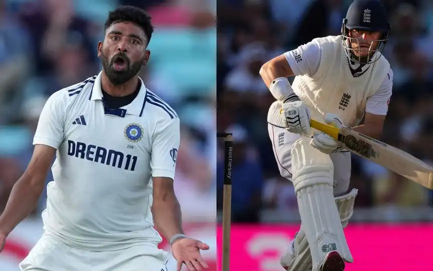 Mohammed Siraj and Ben Duckett [Source: AP Photos]