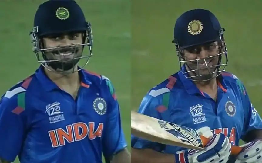 Virat Kohli and MS Dhoni [Source: @ICC/x]