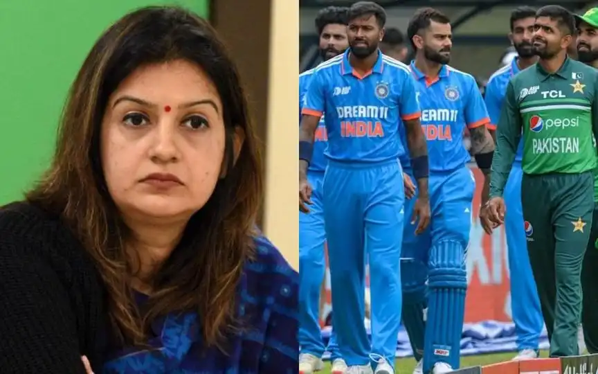 Priyanka Chaturvedi hit out at BCCI and Centre [Source: @DDNewslive, @Monish09cric/x.com]
