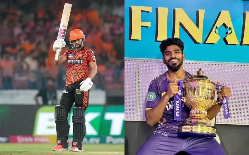 Nitish Reddy and KS Bharat (Source: @IPL, @Rokte_Amarr_KKR/X.com)