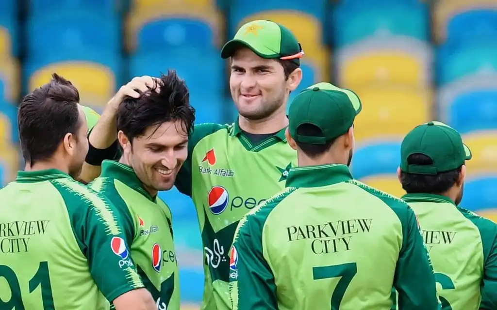 Mohammad Wasim Jr with his teammates [Source: @Wasim_Jnr/X]