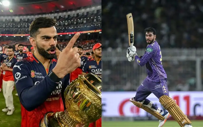Virat Kohli and Venkatesh Iyer [Source: AFP Media]