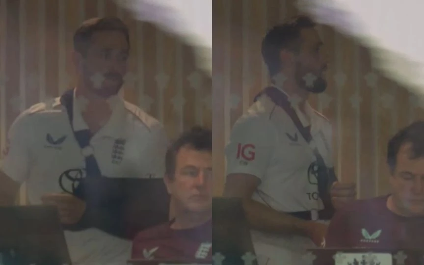 Chris Woakes was spotted in ENG dressing room [Source: @RonakCh04322509, @spideynation_/X]