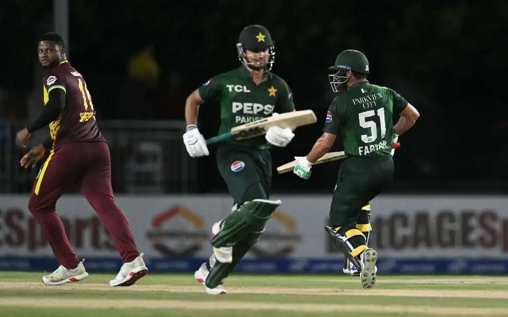 Sahibzada Farhan and Saim Ayub set the tone for the win [Source: AFP Photos]