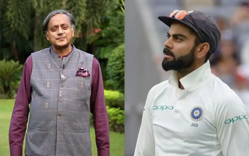 Shashi Tharoor makes heartfelt appeal to Virat Kohli [Source: @ShashiTharoor, @Kohli_Beliver18/X.com]