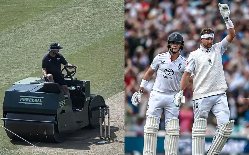Roller In Test Cricket - (Source: @ECB/X.com)