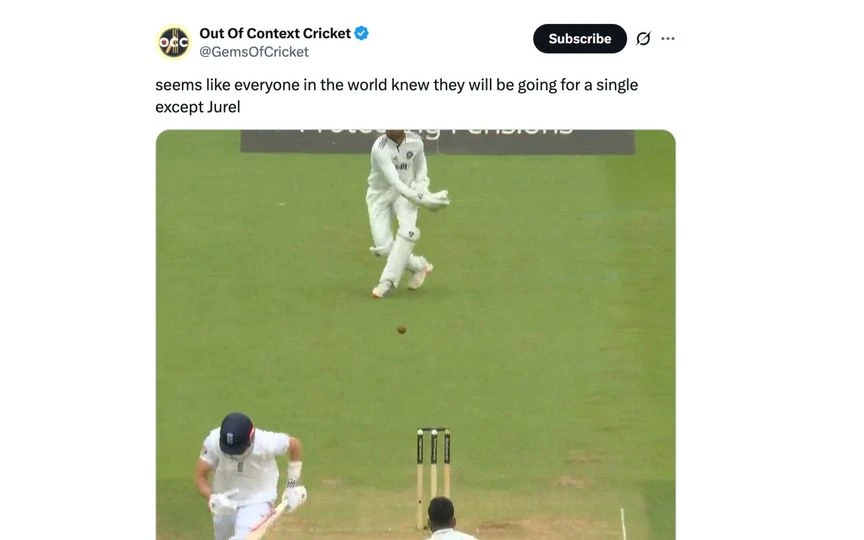 Fan tweet [Source: @GemsOfCricket/X.com]