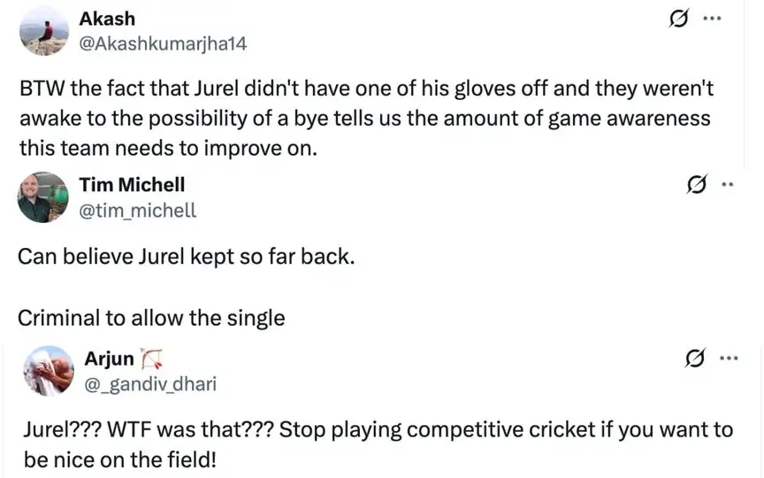 Fan tweet [Source: @Akashkumarjha14, @tim_michell, @_gandiv_dhari/X.com]