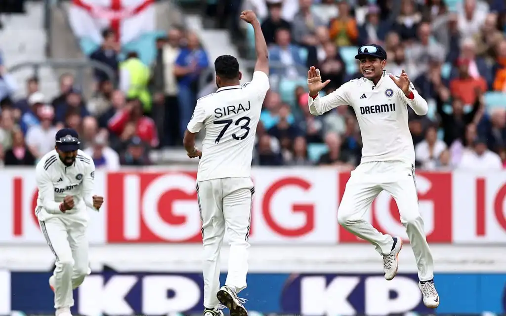 India won the Oval Test [Source: AFP]