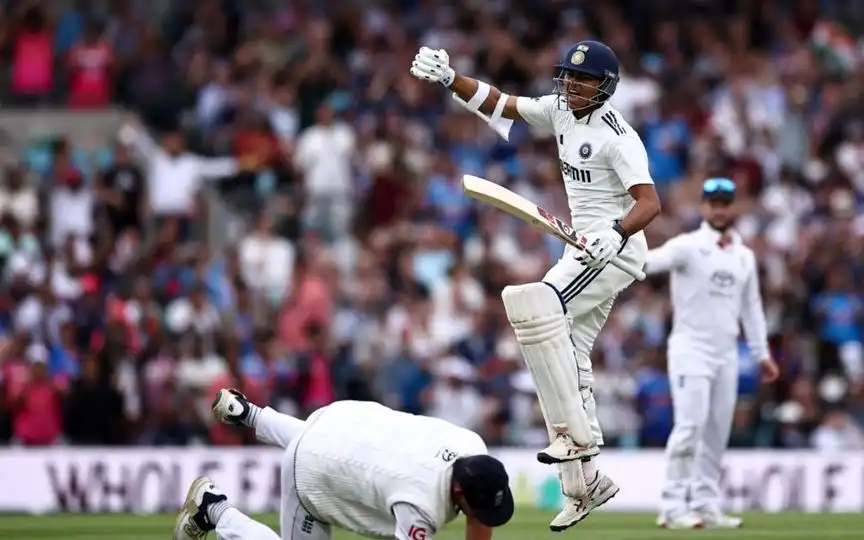 Jaiswal Century - (Source: AFP)