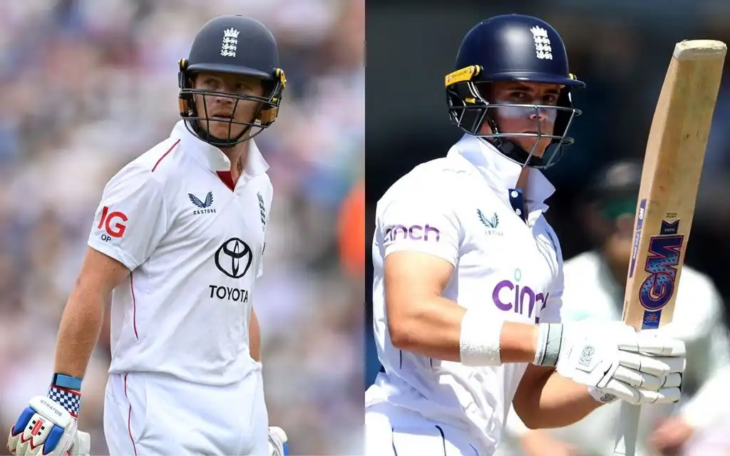 Ollie Pope vs Jacob Bethell [Source: @82iconic, @KohliSexual973/x.com]