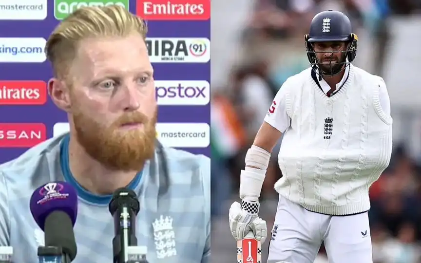 Ben Stokes and Chris Woakes [Source: @TheBarmyArmy/X.com]