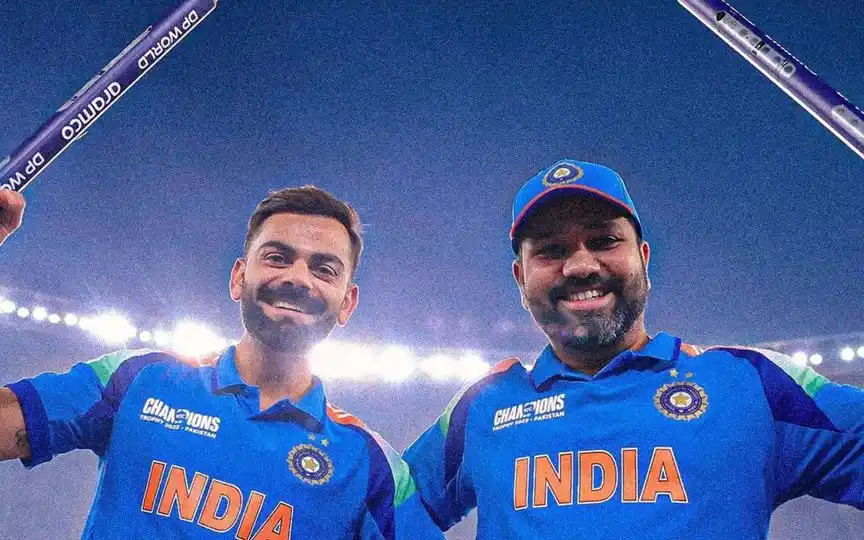 Rohit Sharma with Virat Kohli [Source: @mufaddal_vohra/X]