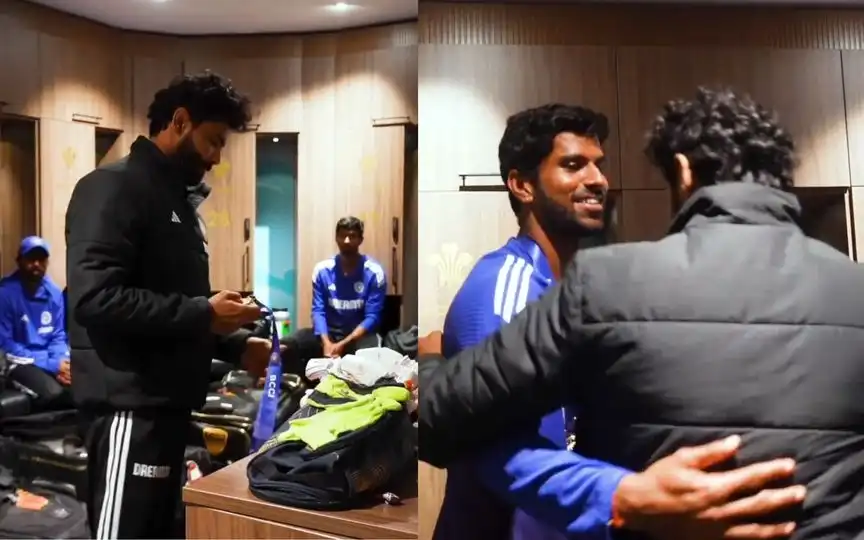 "Ye Le Beta": Jadeja Warmly Hugs Sundar To Present Impact Player Of The Series Medal