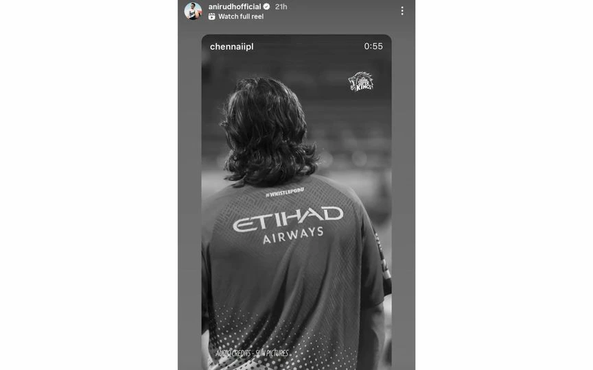 Anirudh shares special post [Source: @CricCrazyJohns/X.com]