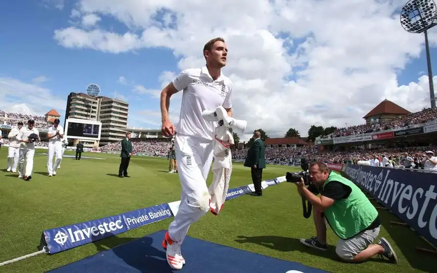 Stuart Broad bowled a spell for the ages [Source: AFP Photos]