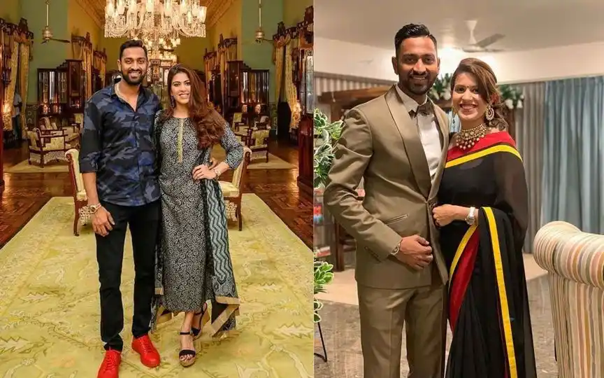 Krunal Pandya Wife (Source:@CricUniverse,x.com)