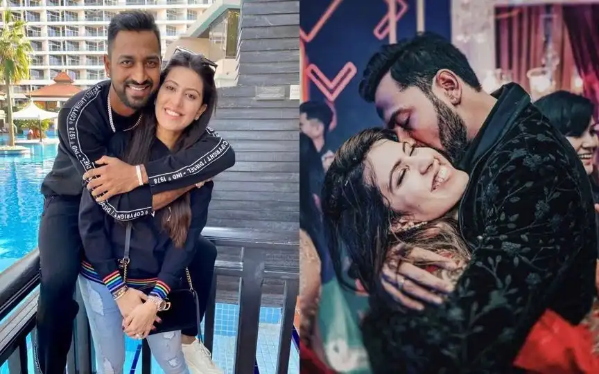 Pankhuri Sharma And Husband Krunal Pandya (Source:@krunalpandya24,x.com)