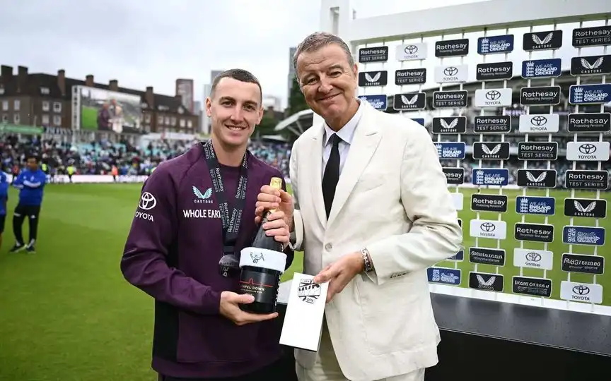 Harry Brook With The POTS Award (Source: @88Brooky/x.com)