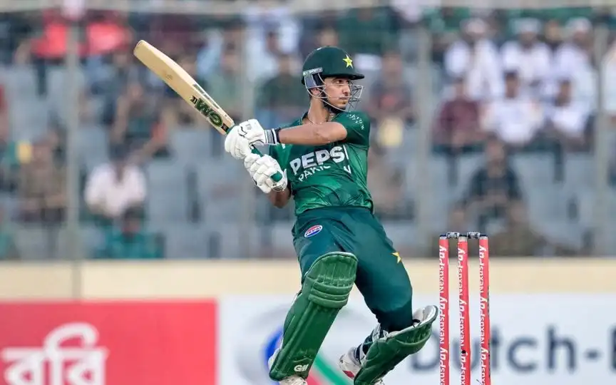 Saim Ayub Batting - (Source :AFP)