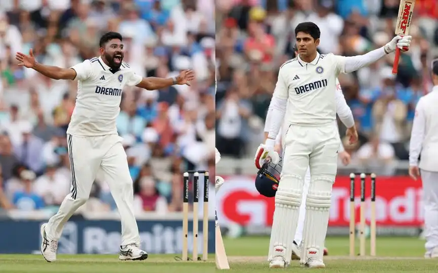 Mohammed Siraj and Shubman Gill [Source: @BCCI/x]