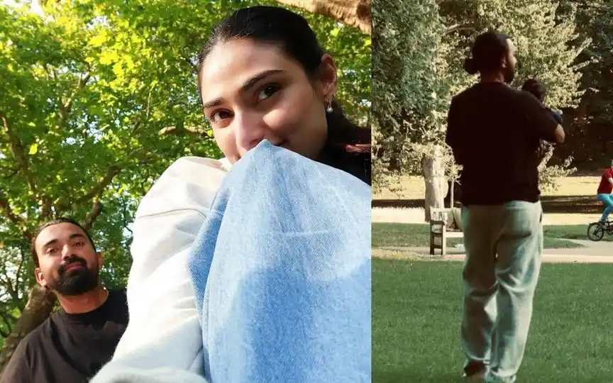 KL Rahul with wife Athiya Shetty [Source: @klrahul/Instagram.com]