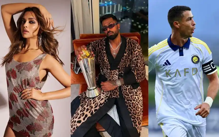 Deepika Padukone, Hardik Pandya and Cristiano Ronaldo [Source: @mufaddal_vohra/X.com]