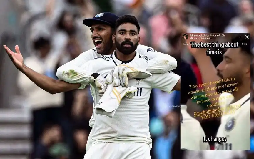 Virat Kohli's Sister Praises Siraj (Source: @Tar21Operator/x.com, @ImTanujSingh/x.com)