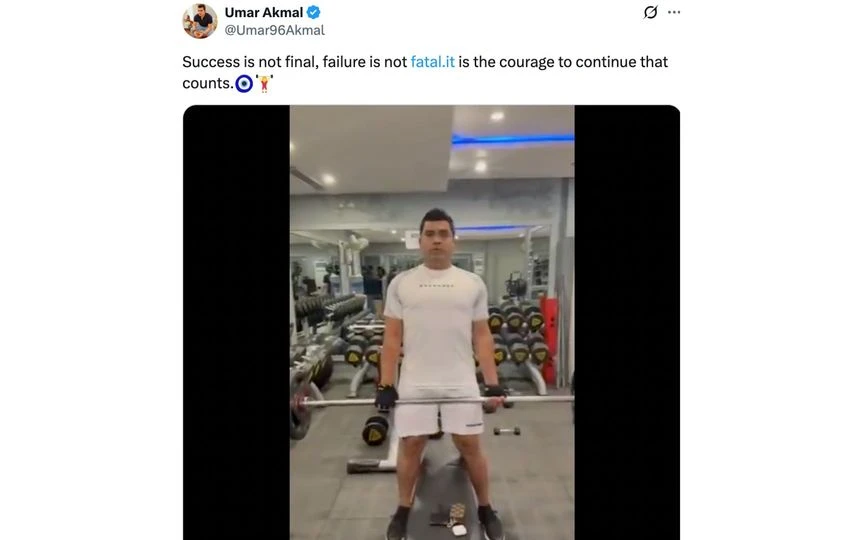 Umar Akmal's tweet [Source: @Umar96Akmal/X.com]