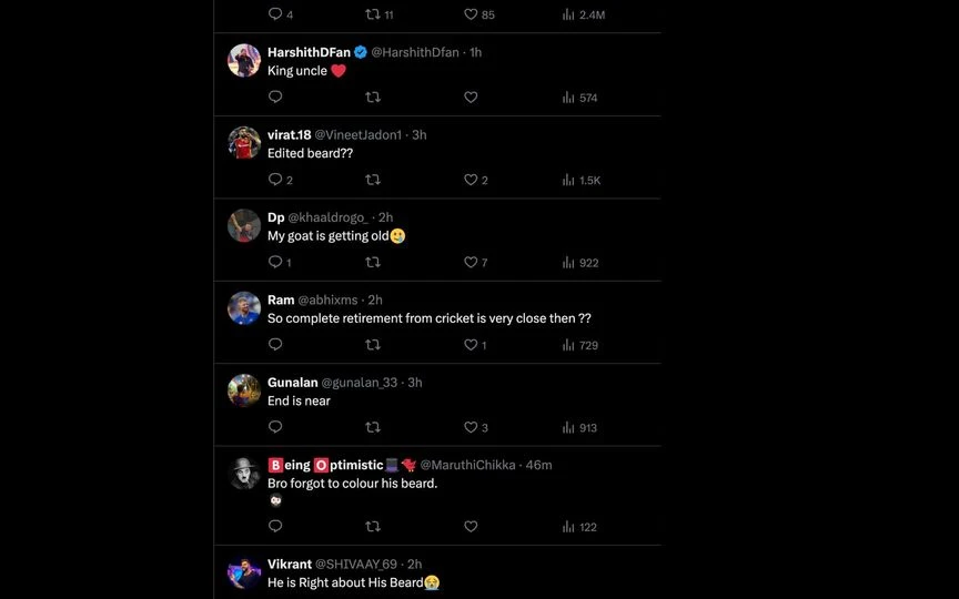 Virat Kohli's Fan Reactions - (Source : @ScreenGrab/X.com)