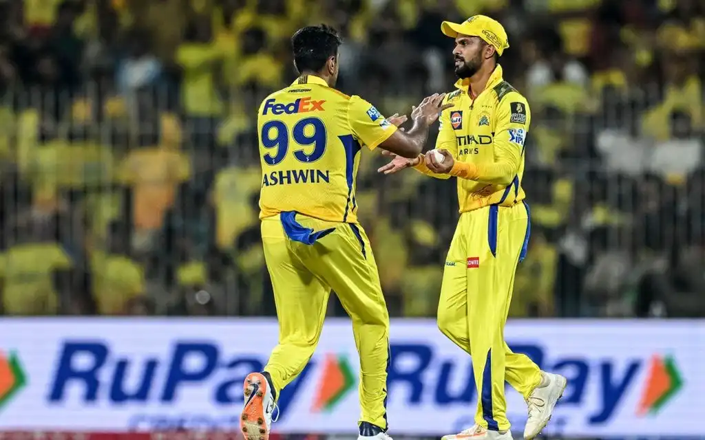 Ravichandran Ashwin and Ruturaj Gaikwad [Source: AFP Media]